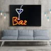 tablou canvas Bar Neon Sign RSG 005 mockup 1