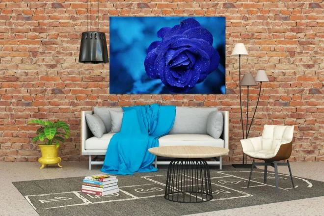 tablou canvas Blue rose NFL 012 mockup 2 1