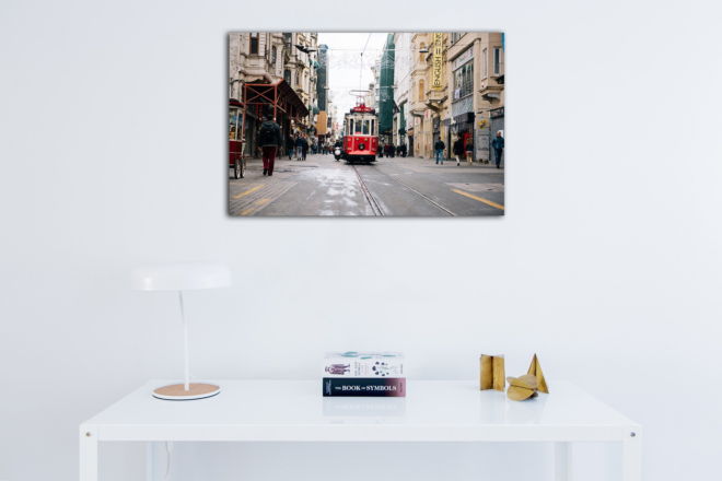 tablou canvas Istanbul nostalgic tramway TRL 001 mockup 1