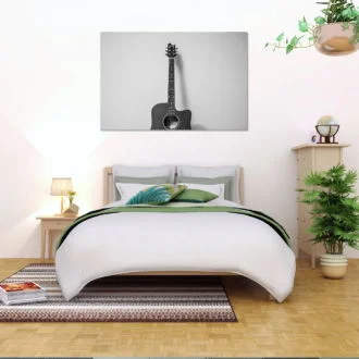 tablou canvas Lonely guitar LMU 013 mockup 1