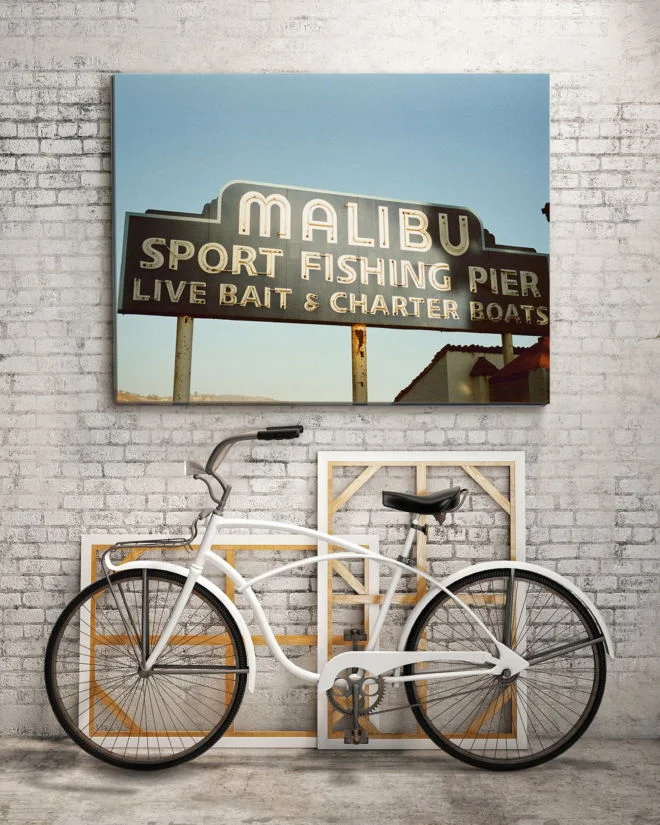 tablou canvas Malibu Sign RSG 007 mockup 1