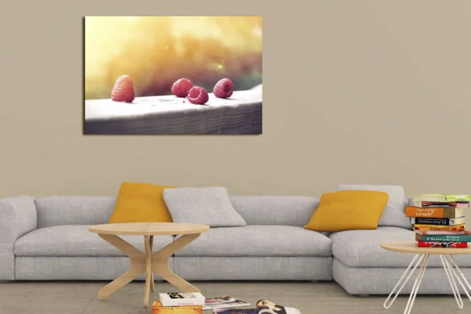tablou canvas Raspberries FFR 004 mockup 1