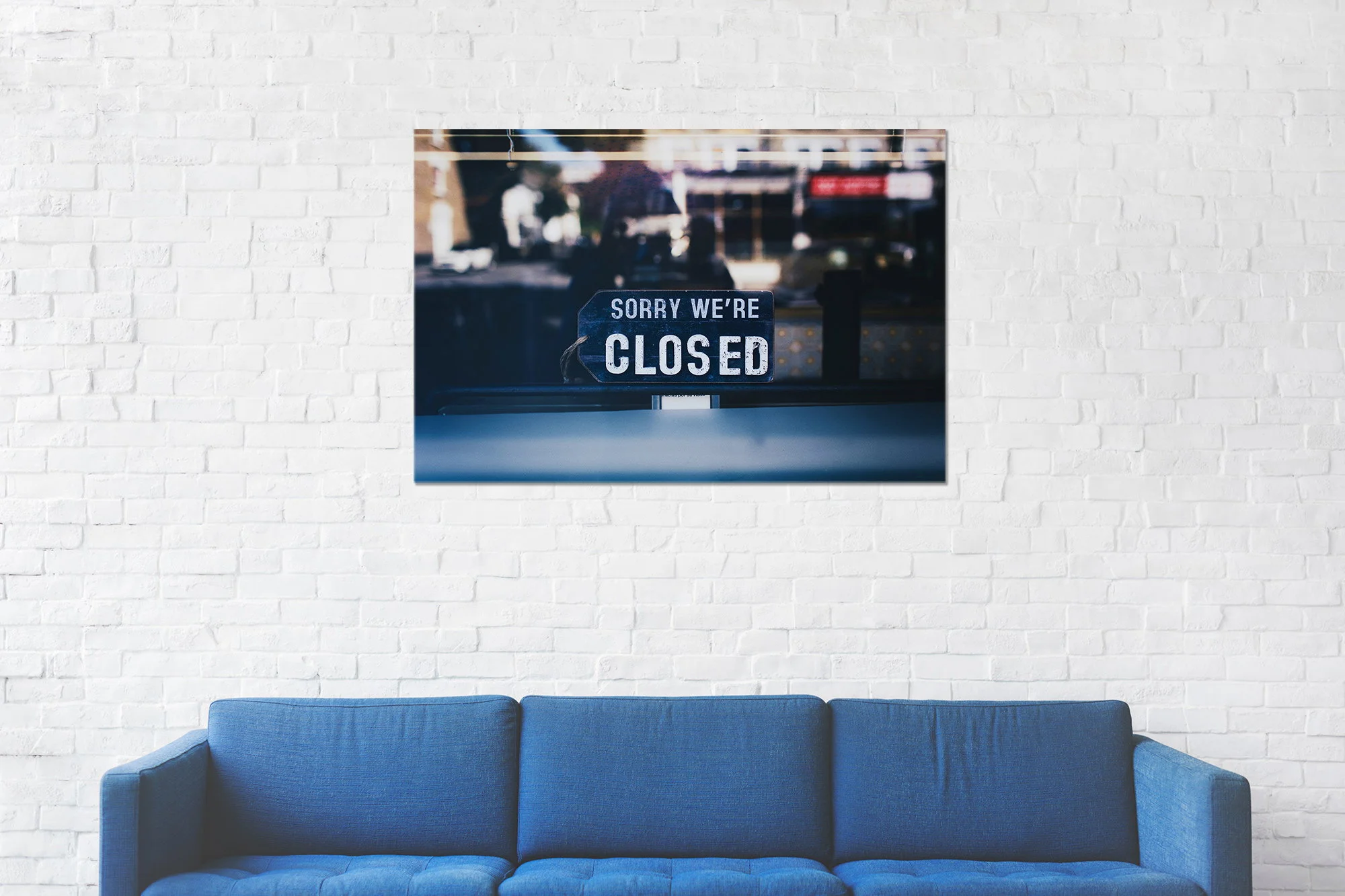 tablou canvas Sorry were closed RSG 011 mockup 1