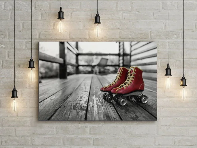 tablou canvas Vintage Roller Skates RSL 002 mockup 1