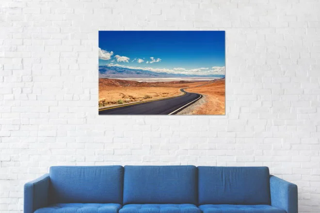 tablou canvas Winding road under the blue sky NLS 016 mockup 2 1