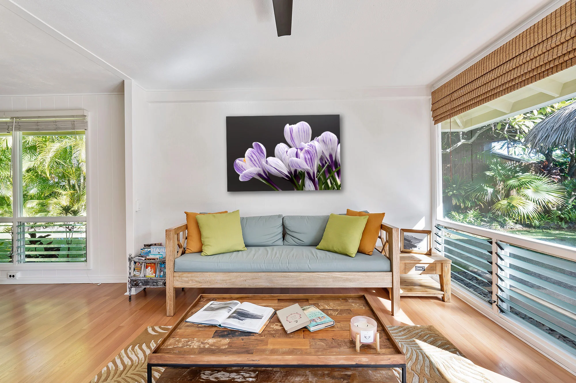 tablou canvas branduse alb violet NLF 027 mockup 1