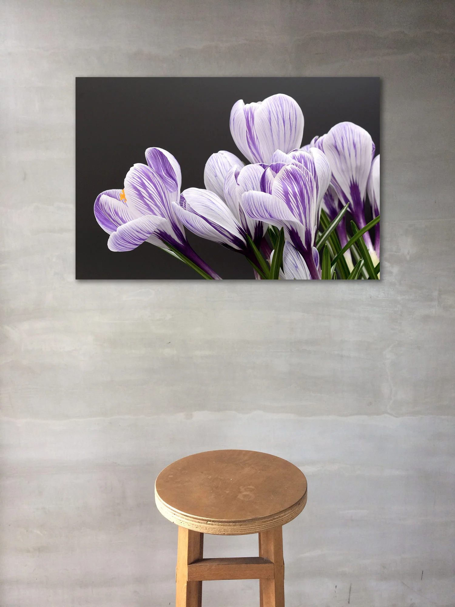 tablou canvas branduse alb violet NLF 027 mockup 2 1