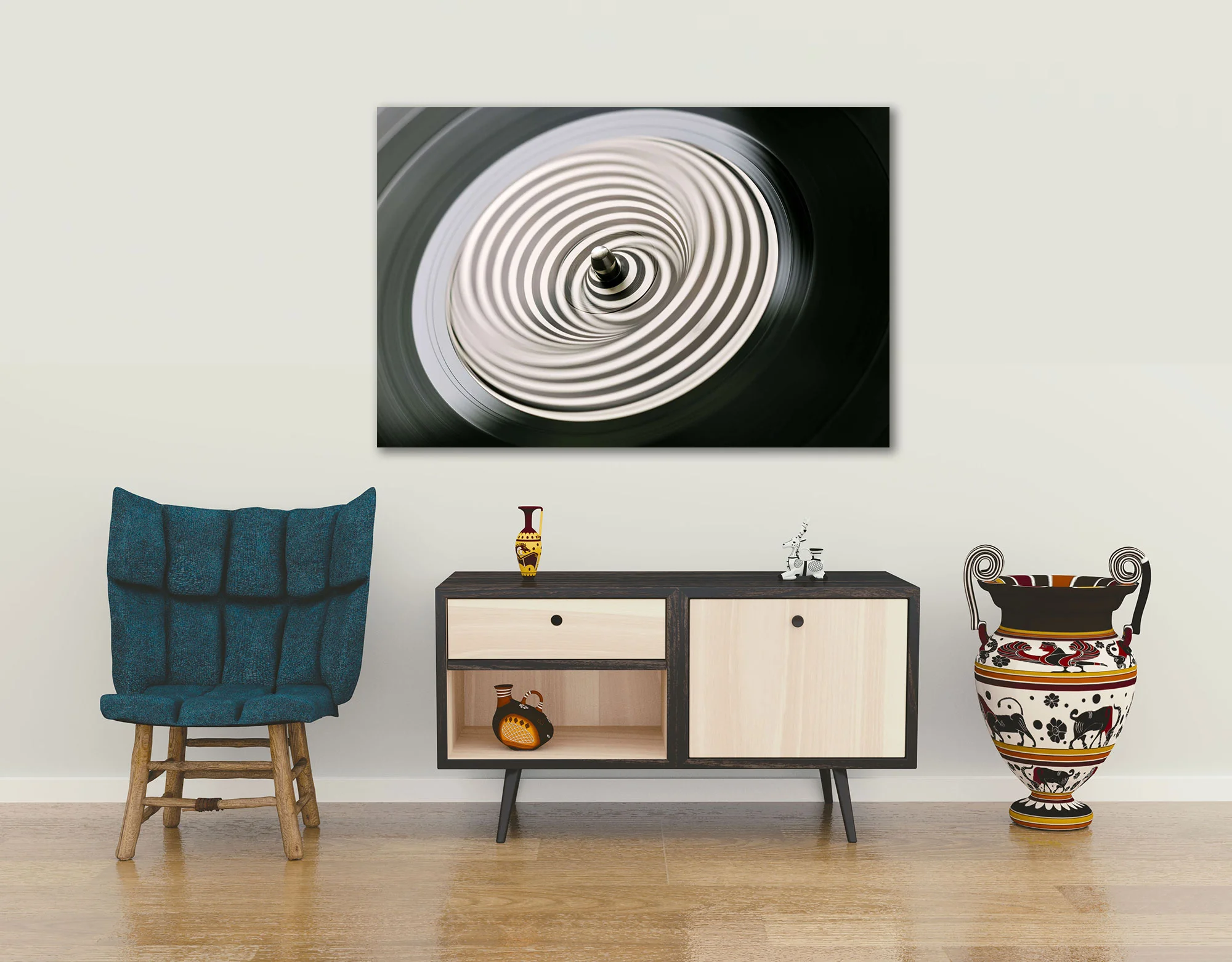 tablou canvas abstract alb negru ABWL 004 1