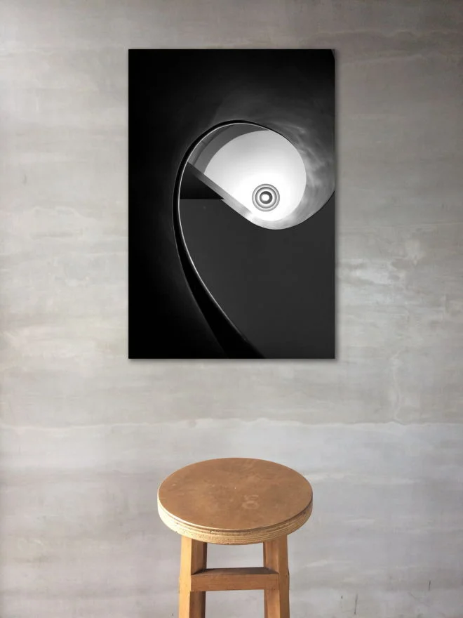 tablou canvas abstract alb negru ABWP 003 simulare2