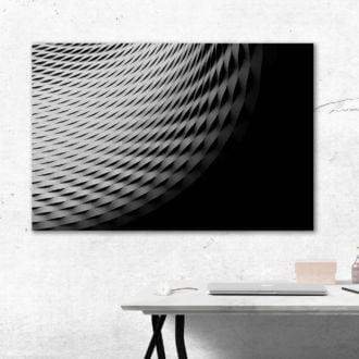 tablou canvas abstract alb negru ABWL 005 simulare3