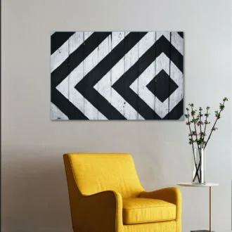 tablou canvas abstract alb negru ABWL 007 1