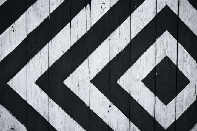 tablou canvas abstract alb negru ABWL 007