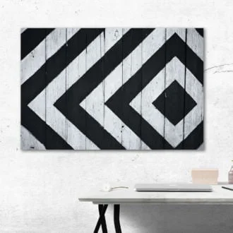 tablou canvas abstract alb negru ABWL 007 simulare3