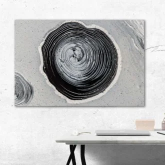 tablou canvas abstract alb negru ABWL 010 simulare3