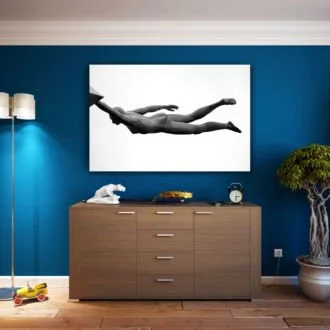 tablou canvas abstract alb negru ABWL 013 1