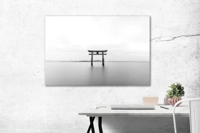 tablou canvas abstract alb negru ABWL 015 simulare3