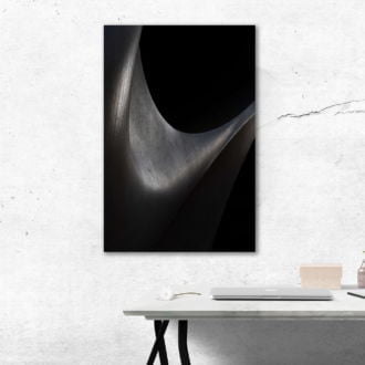 tablou canvas abstract alb negru ABWP 005 simulare2