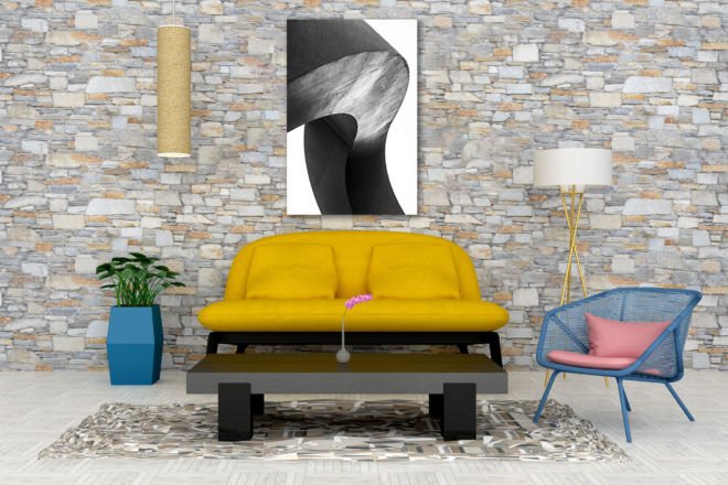 tablou canvas abstract alb negru ABWP 007 1