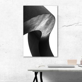 tablou canvas abstract alb negru ABWP 007 simulare2