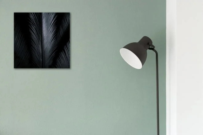 tablou canvas abstract alb negru ABWS 001 simulare
