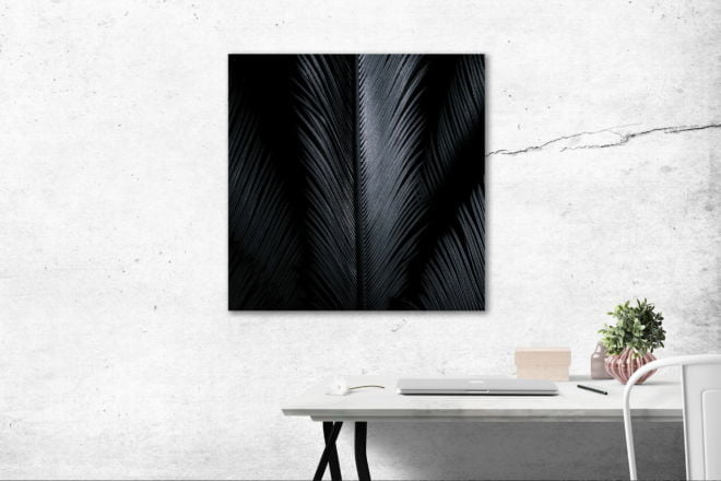 tablou canvas abstract alb negru ABWS 001 simulare3