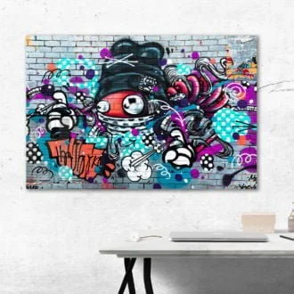 tablou canvas abstract graffiti AGRL 005 simulare3