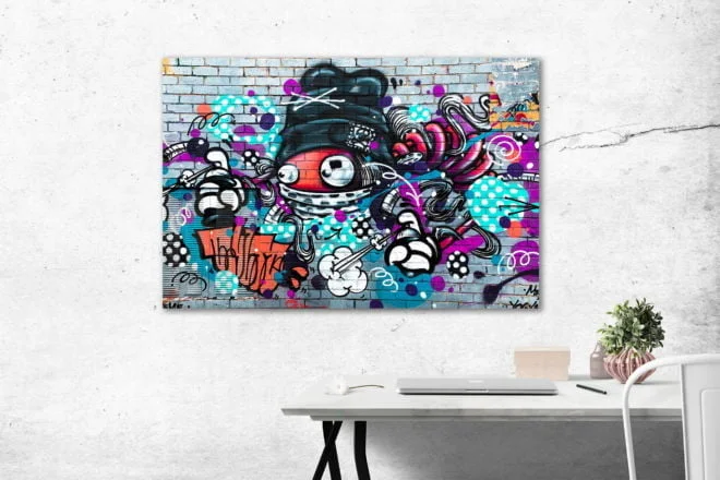 tablou canvas abstract graffiti AGRL 005 simulare3