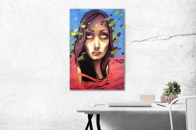 tablou canvas abstract graffiti AGRP 004 simulare2